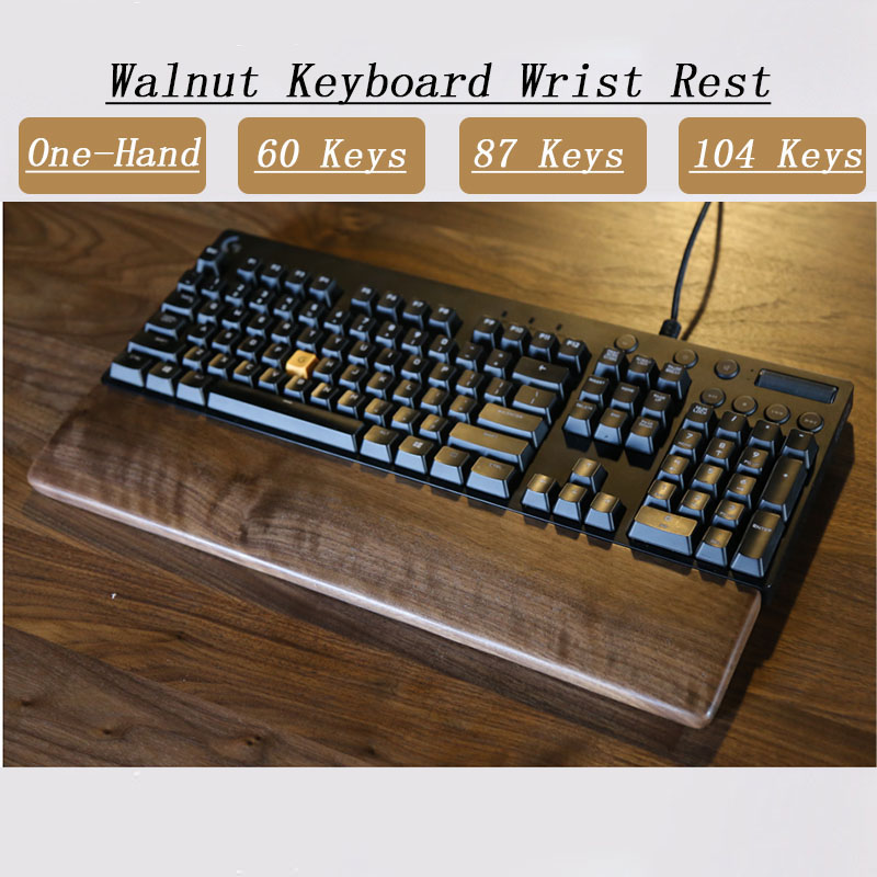 Gaming Keyboard Number Pad - 원 핸드 오크 월넛 나무 키보드