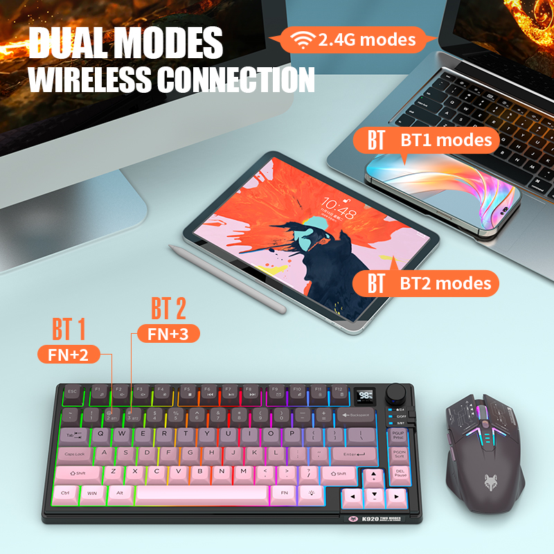 2.4GHz 듀얼 모드 블루투스 무선 게이밍 키보드 및 - Gaming Keyboard Ergonomic 리뷰 및 가격