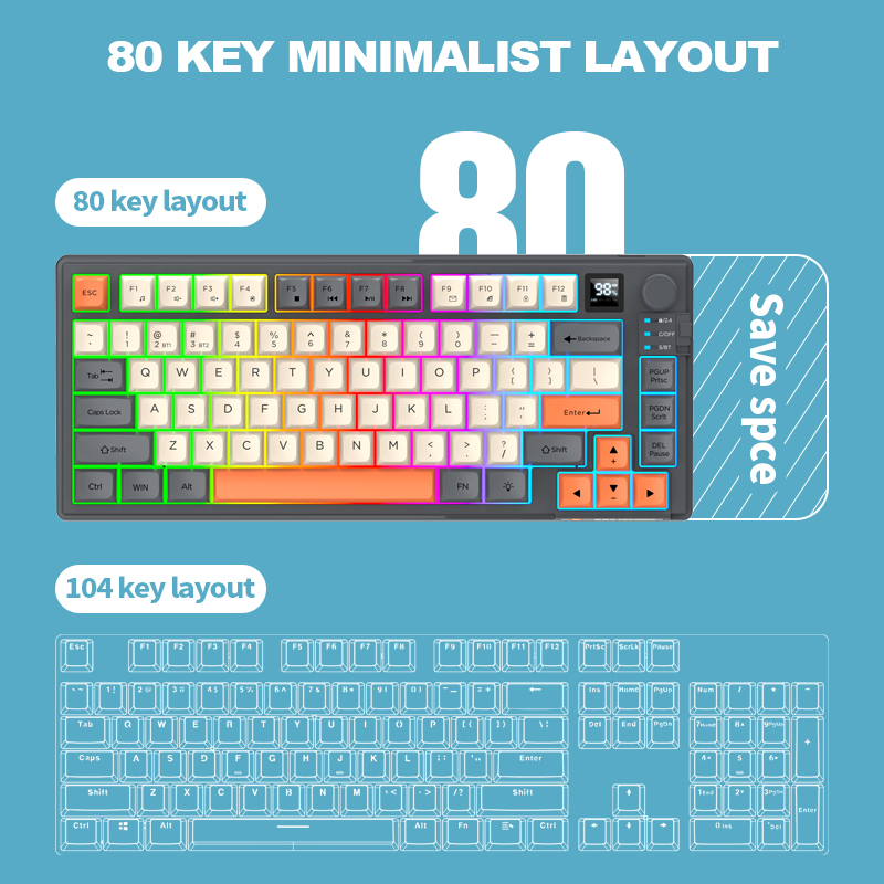 2.4GHz 듀얼 모드 블루투스 무선 게이밍 키보드 및 - Gaming Keyboard Ergonomic 리뷰 및 가격