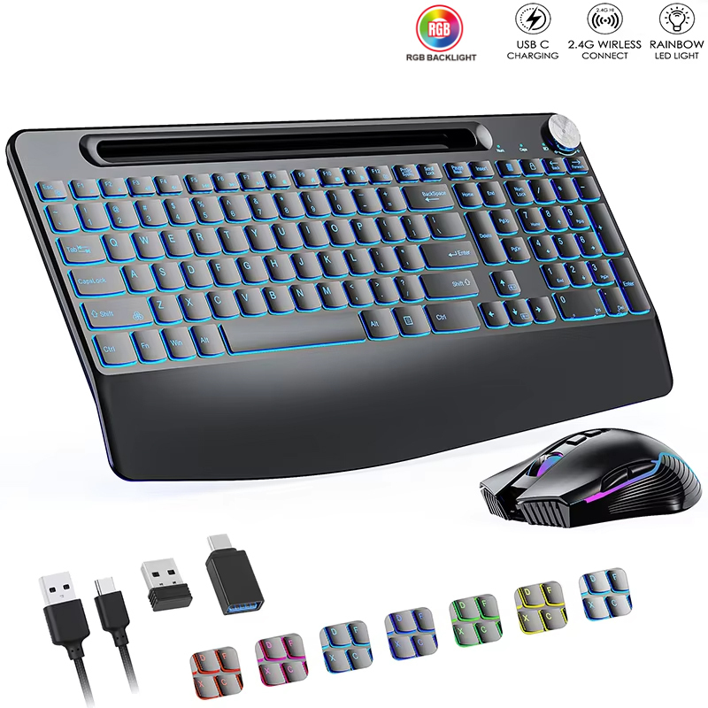 2.4G & C 타입 무선 키보드 마우스 콤보, 손목  - Gaming Keyboard Ergonomic 리뷰 및 가격