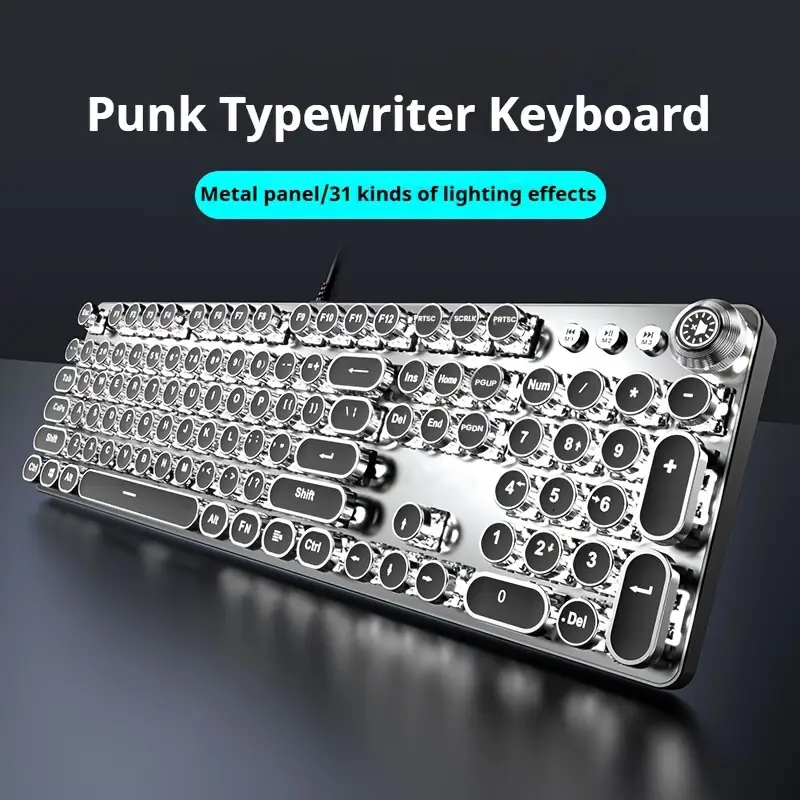 EWEADN 펑크 타자기 기계식 게임용 키보드 104  - Gaming Keyboard Corsair 리뷰 및 가격