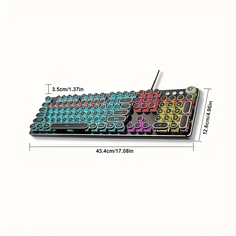 EWEADN 펑크 타자기 기계식 게임용 키보드 104  - Gaming Keyboard Corsair 리뷰 및 가격