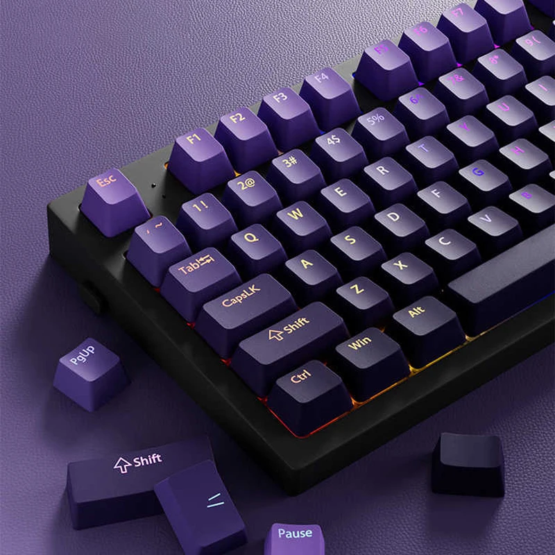 커스텀 그라디언트 바이올렛 OEM 프로파일 상단 조명  - Gaming Keyboard Top 리뷰 및 가격