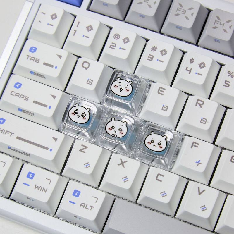 Chiikawa 4 Pcs 수제 투명 Pc 백라이트 맞 - Gaming Keyboard Brands 리뷰 및 가격