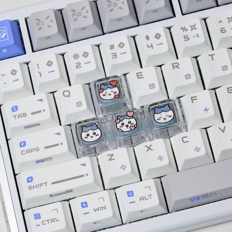 Chiikawa 4 Pcs 수제 투명 Pc 백라이트 맞 - Gaming Keyboard Brands 리뷰 및 가격