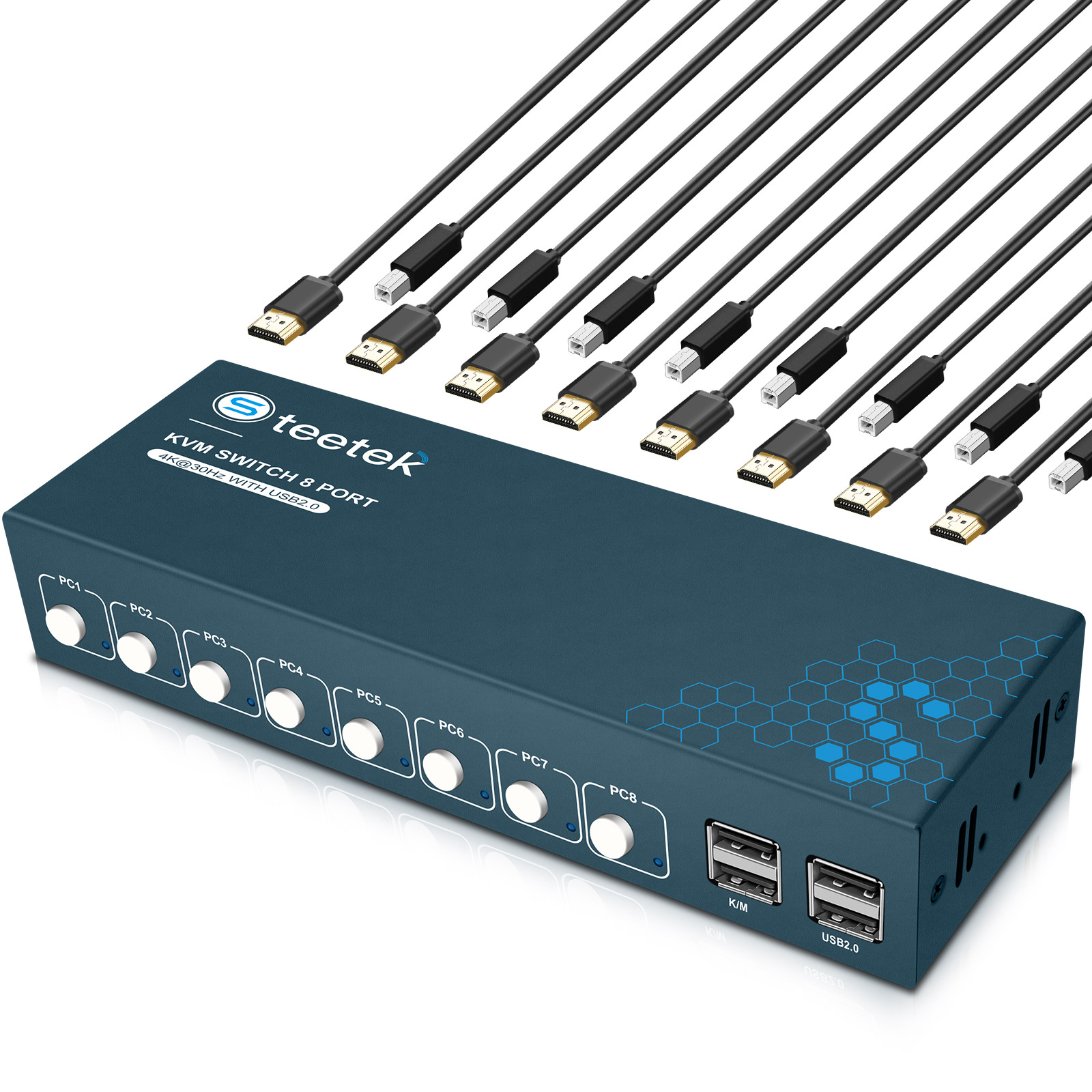 KVM 스위치 8포트 HDMI KVM 스위치 4K 3D - Gaming Keyboard And Mouse For Xbox 리뷰 및 가격