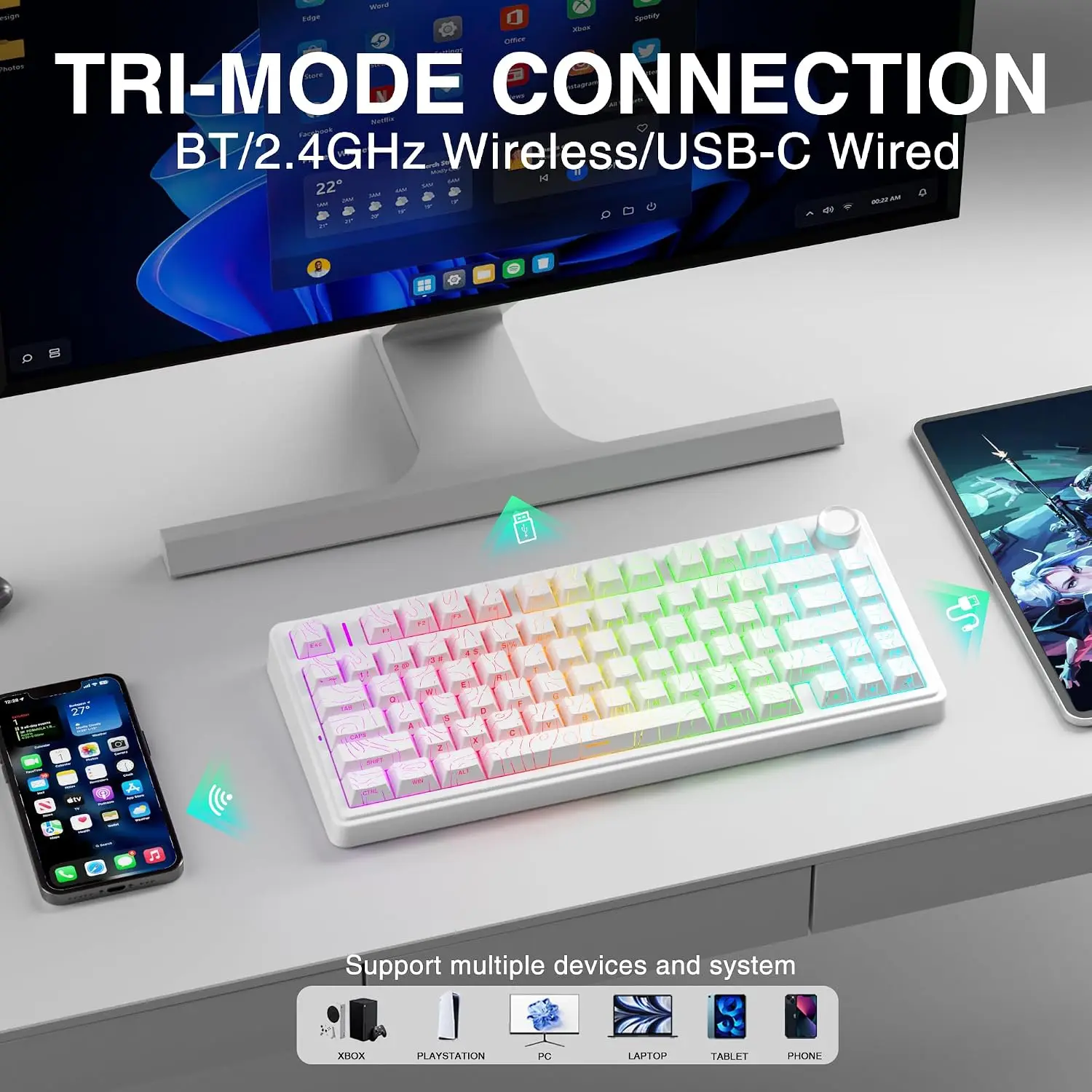 AULA F75 HE 마그네틱 키보드, 75% 크기의  - Gaming Keyboard Hall Effect Switches 리뷰 및 가격