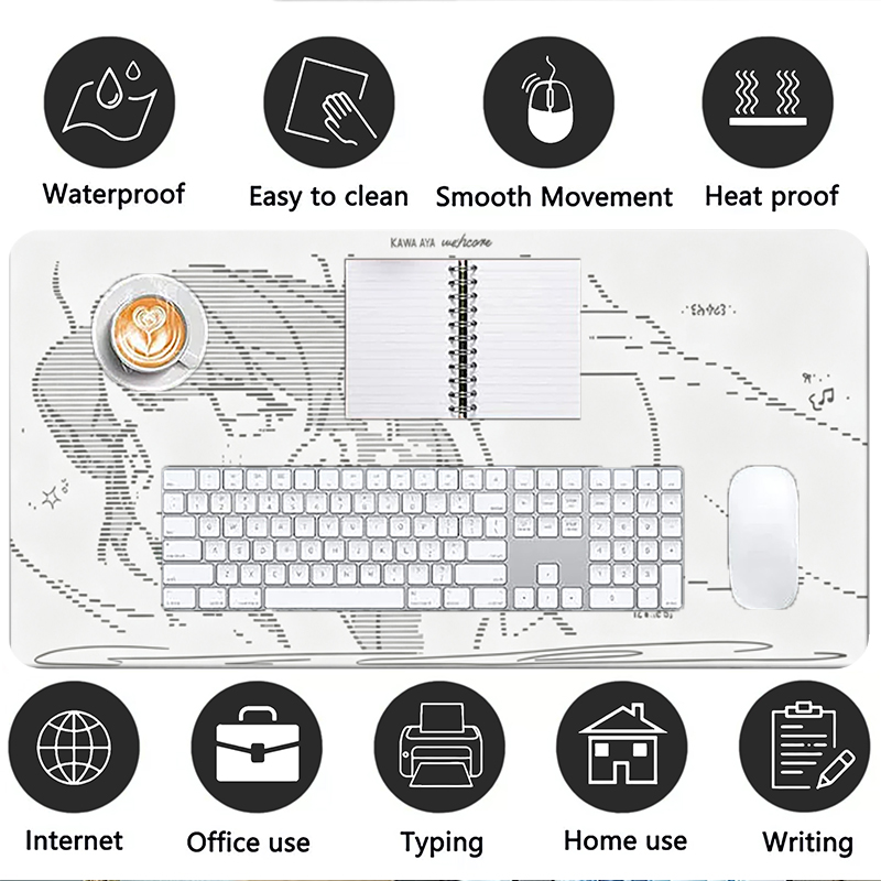 1Pcs 가죽 마우스 패드 애니메이션 엔젤 소녀 Y2k - Gaming Keyboard Nearby 리뷰 및 가격